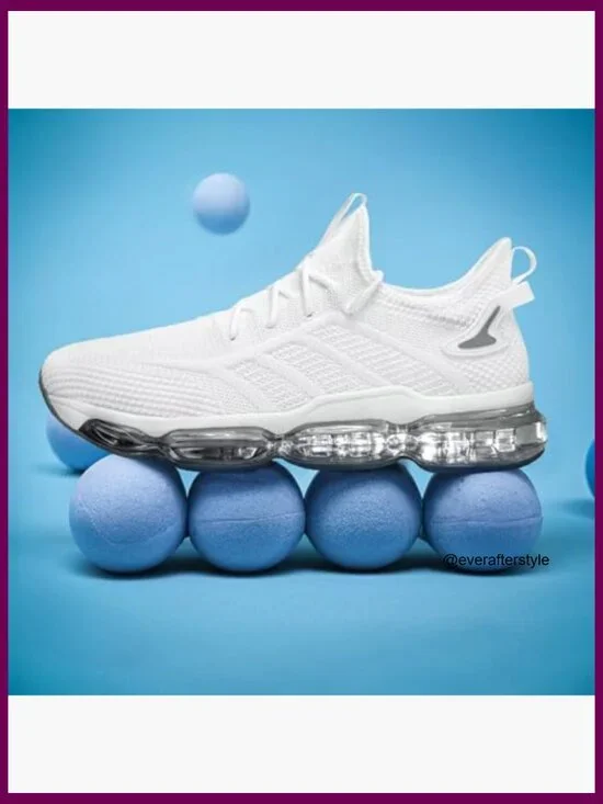 Men's Air Cushion Running Shoes Mesh Fabric Athletic Sneakers Non Slip - Picture 6 of 7